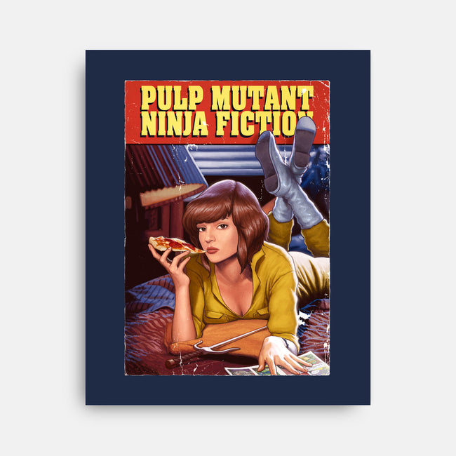 Pulp Mutant Ninja Fiction-none stretched canvas-Moutchy