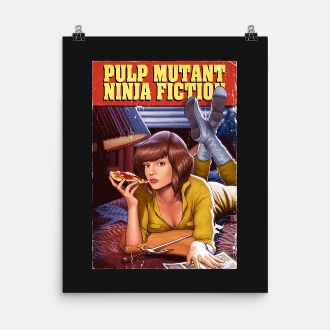 Pulp Mutant Ninja Fiction-none matte poster-Moutchy