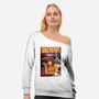 Pulp Mutant Ninja Fiction-womens off shoulder sweatshirt-Moutchy