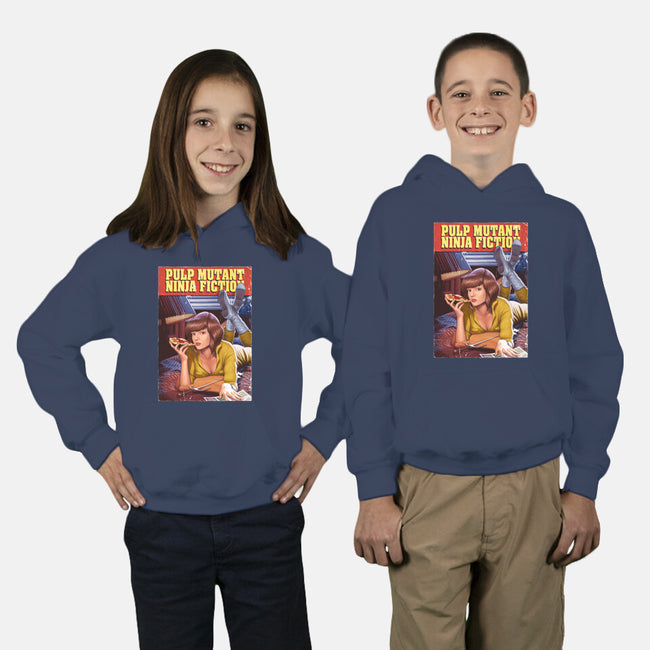 Pulp Mutant Ninja Fiction-youth pullover sweatshirt-Moutchy