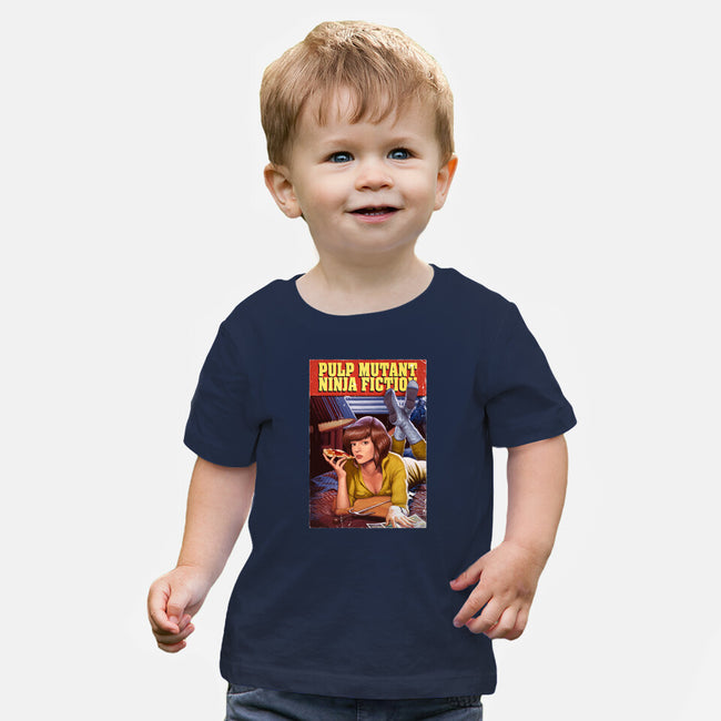 Pulp Mutant Ninja Fiction-baby basic tee-Moutchy