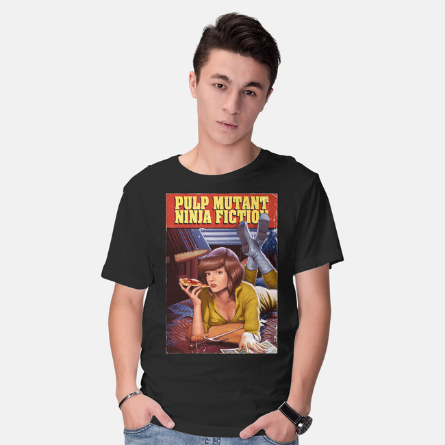 Pulp Mutant Ninja Fiction-mens basic tee-Moutchy
