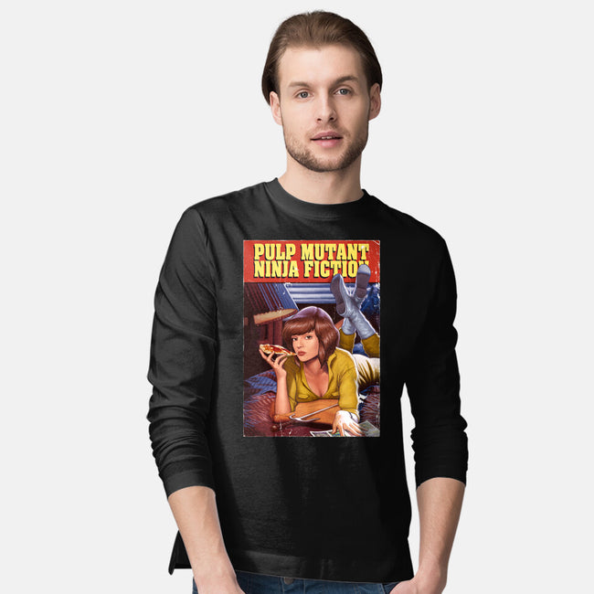 Pulp Mutant Ninja Fiction-mens long sleeved tee-Moutchy