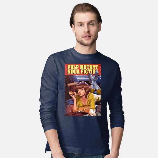 Pulp Mutant Ninja Fiction-mens long sleeved tee-Moutchy