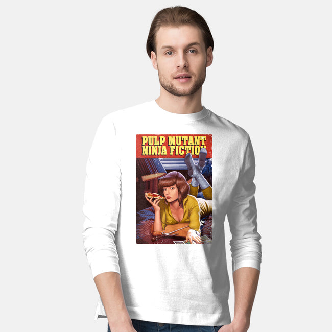 Pulp Mutant Ninja Fiction-mens long sleeved tee-Moutchy