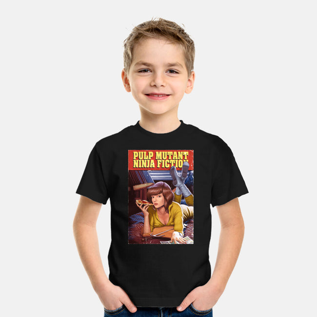 Pulp Mutant Ninja Fiction-youth basic tee-Moutchy