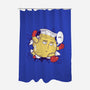 Punch-Aid-none polyester shower curtain-KindaCreative