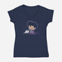 Purple Rain-womens v-neck tee-SuperEmoFriends
