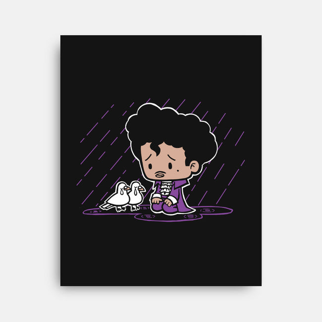 Purple Rain-none stretched canvas-SuperEmoFriends