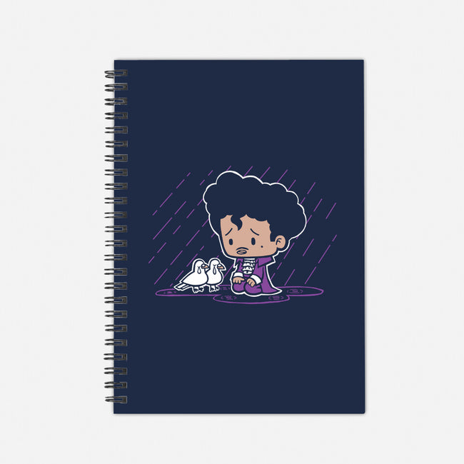 Purple Rain-none dot grid notebook-SuperEmoFriends