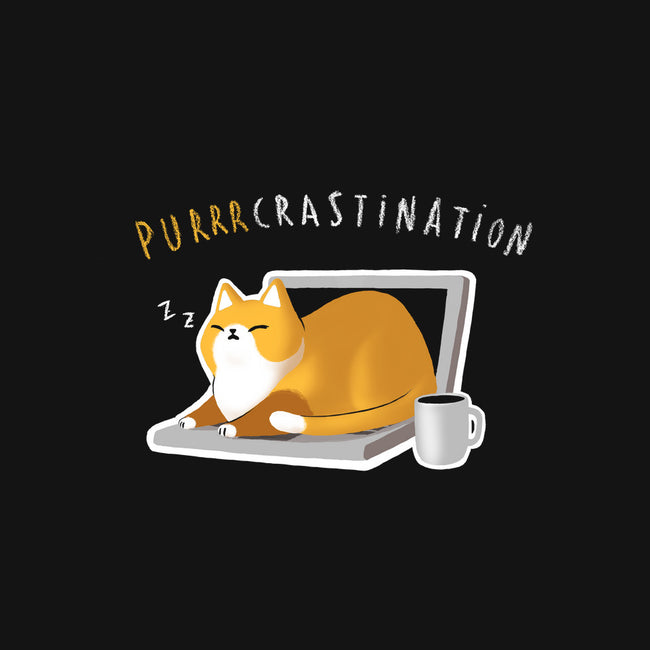 Purrrcrastination-none stretched canvas-BlancaVidal
