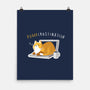 Purrrcrastination-none matte poster-BlancaVidal