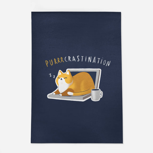 Purrrcrastination-none outdoor rug-BlancaVidal