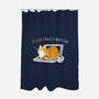 Purrrcrastination-none polyester shower curtain-BlancaVidal