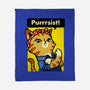 Purrrsist!-none fleece blanket-vomaria