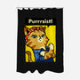 Purrrsist!-none polyester shower curtain-vomaria