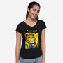 Purrrsist!-womens v-neck tee-vomaria