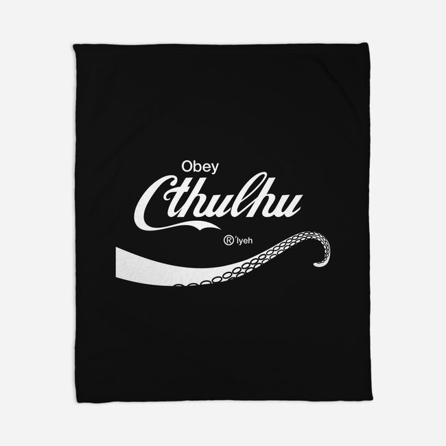 Obey Cthulhu-none fleece blanket-cepheart