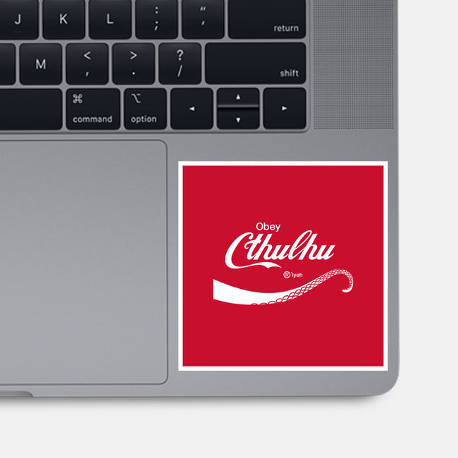Obey Cthulhu-none glossy sticker-cepheart