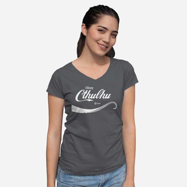 Obey Cthulhu-womens v-neck tee-cepheart