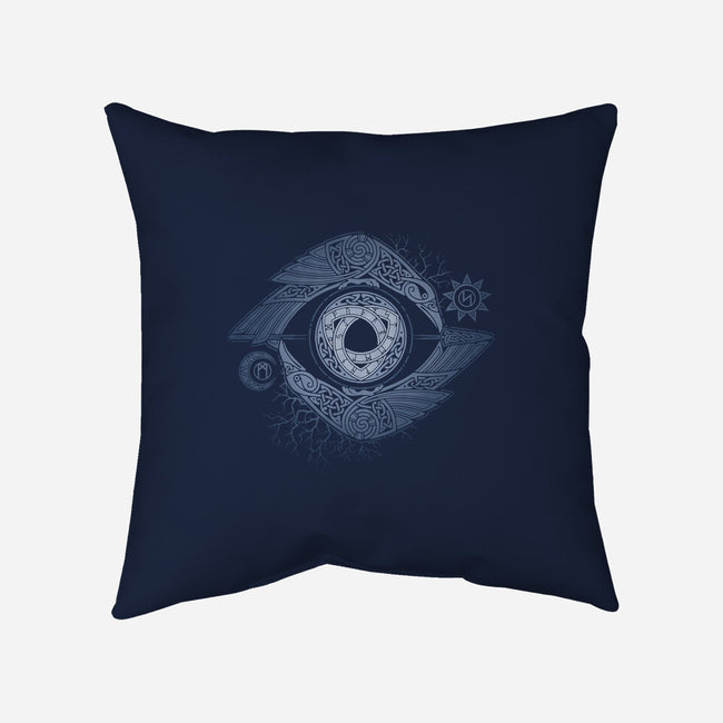 ODIN'S EYE-none removable cover w insert throw pillow-RAIDHO