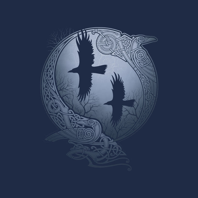 Odin's Ravens-none beach towel-RAIDHO