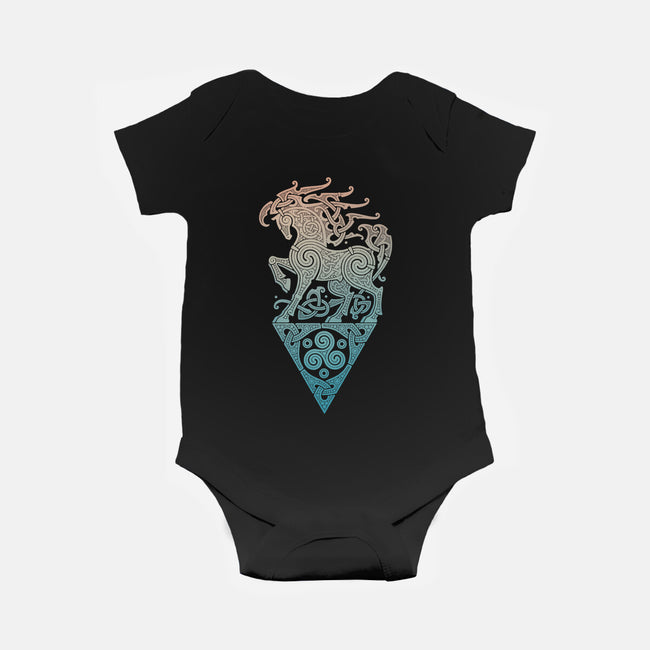 Odin's Steed-baby basic onesie-RAIDHO