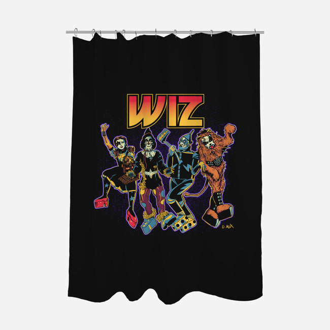 Off To Rock the Wiz-none polyester shower curtain-DonovanAlex