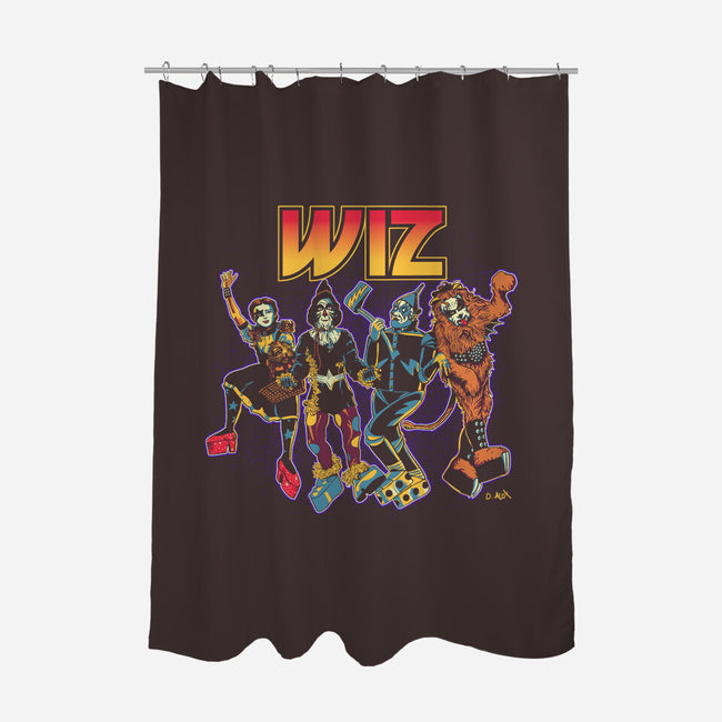 Off To Rock the Wiz-none polyester shower curtain-DonovanAlex