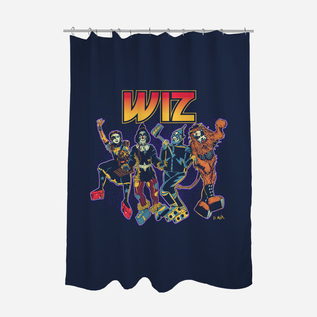 Off To Rock the Wiz-none polyester shower curtain-DonovanAlex