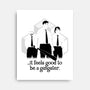 Office Gangsters-none stretched canvas-shirtoid