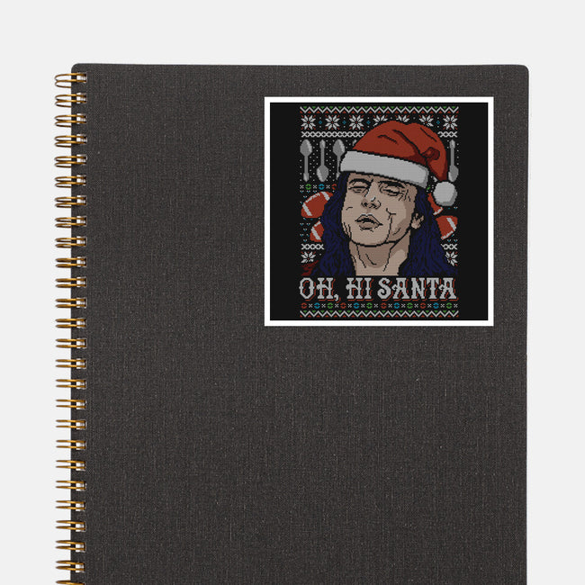 Oh Hi Santa-none glossy sticker-CoD Designs