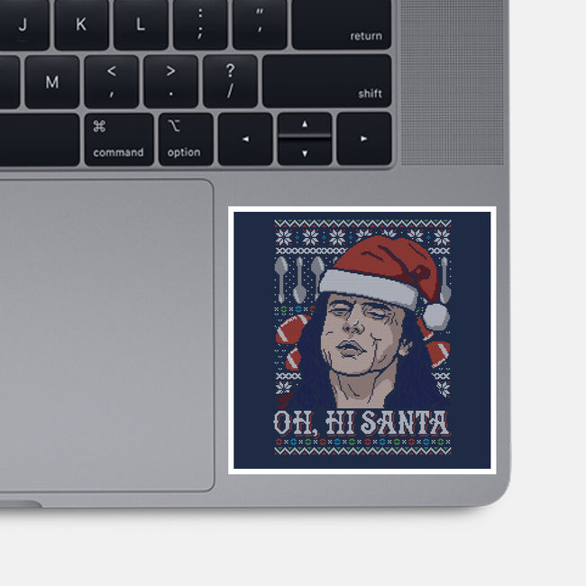 Oh Hi Santa-none glossy sticker-CoD Designs