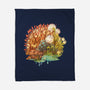 Ohmu and Fox-none fleece blanket-storyofthedoor