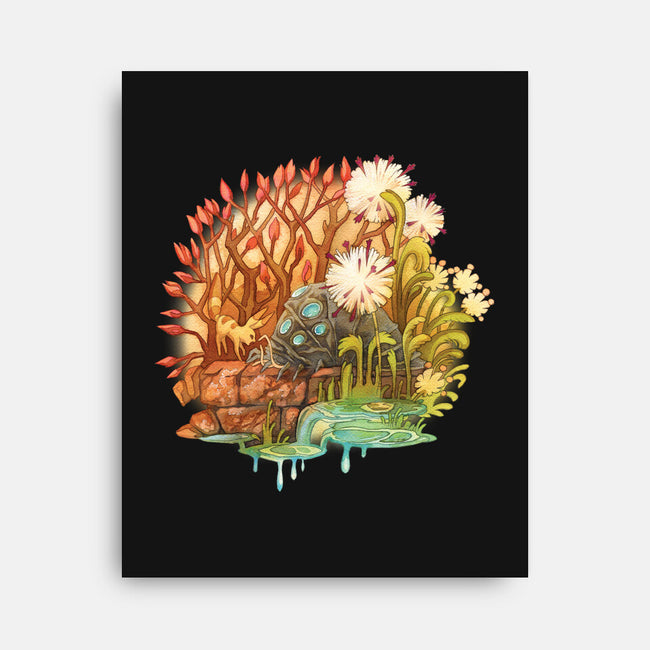 Ohmu and Fox-none stretched canvas-storyofthedoor