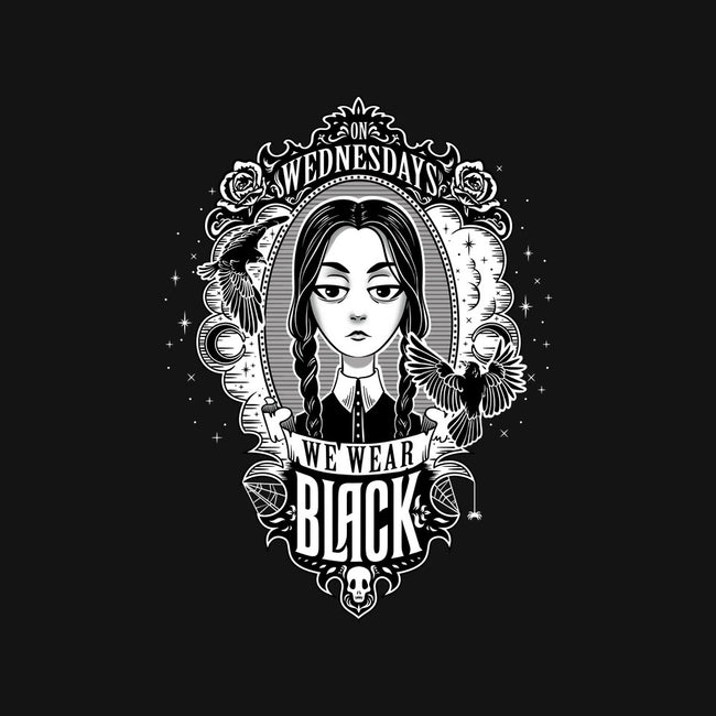 On Wednesdays We Wear Black-womens v-neck tee-Kat_Haynes