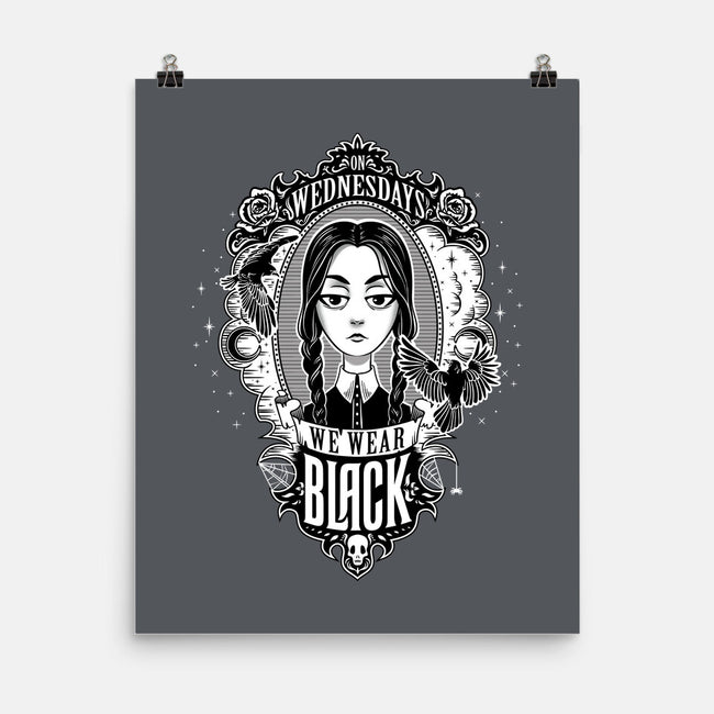 On Wednesdays We Wear Black-none matte poster-Kat_Haynes