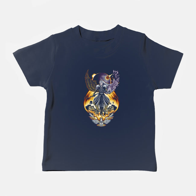 One Winged Angel-baby basic tee-TrulyEpic