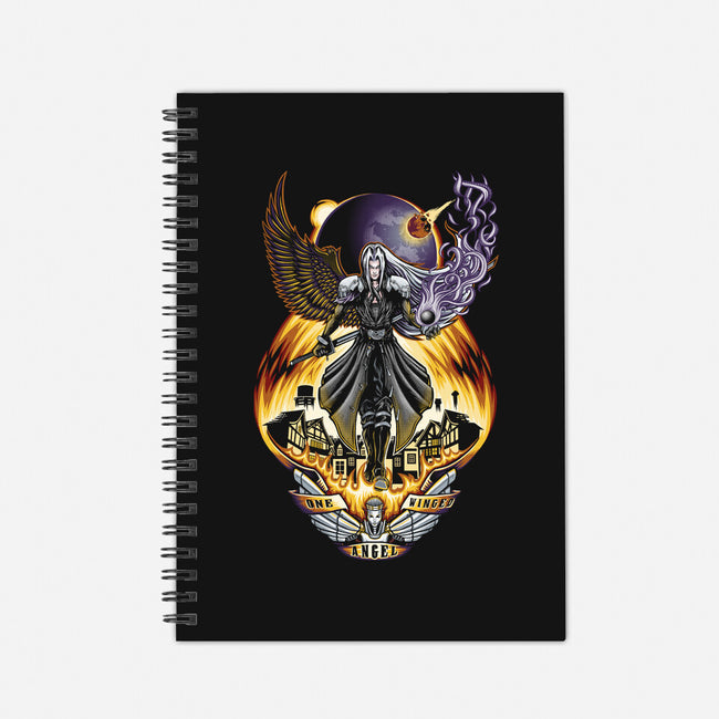 One Winged Angel-none dot grid notebook-TrulyEpic