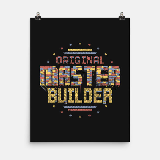 Original Master Builder-none matte poster-DJKopet