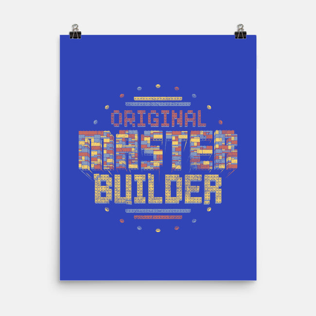 Original Master Builder-none matte poster-DJKopet