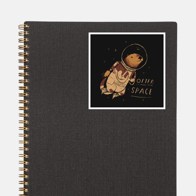 Otter Space-none glossy sticker-louisros