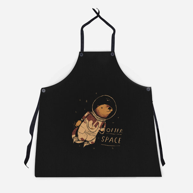 Otter Space-unisex kitchen apron-louisros