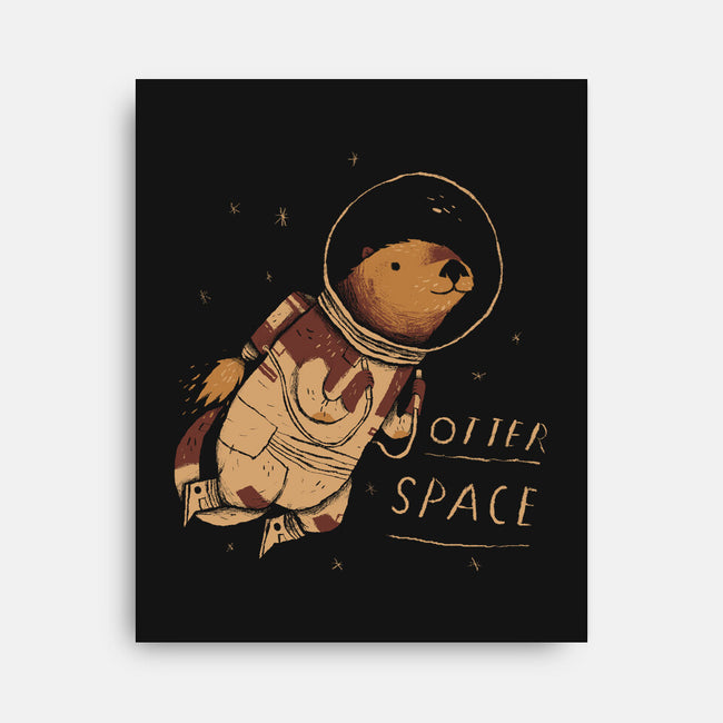 Otter Space-none stretched canvas-louisros