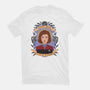 Our Lady of Determination-womens fitted tee-heymonster
