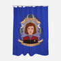 Our Lady of Determination-none polyester shower curtain-heymonster