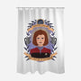 Our Lady of Determination-none polyester shower curtain-heymonster