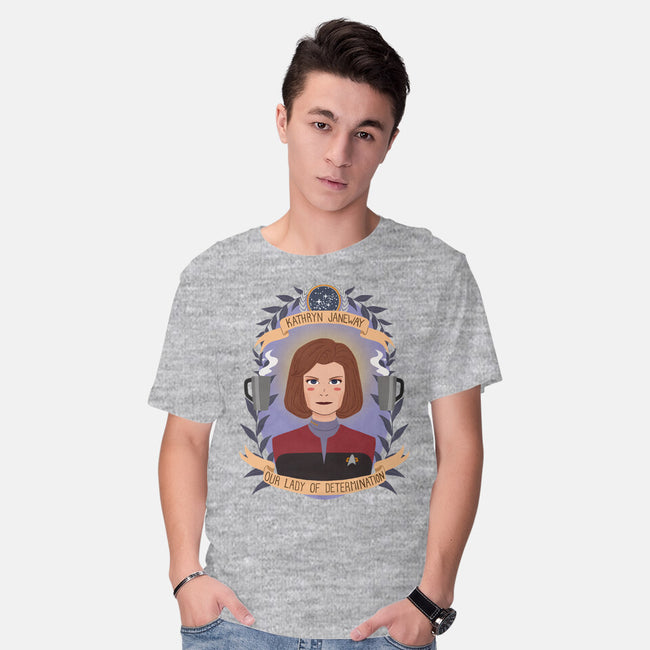 Our Lady of Determination-mens basic tee-heymonster