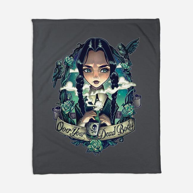 Over Your Dead Body-none fleece blanket-TimShumate