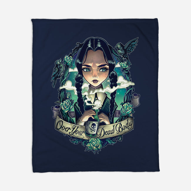 Over Your Dead Body-none fleece blanket-TimShumate